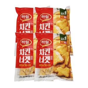 하림 치킨 너겟II 1kg 4개