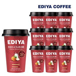 이디야  토피넛시그니처라떼  컵커피 300ml 10개