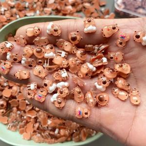 100개 미니 카피바라 동물 피규어 요정 정원 집 책상 장식 미니어처 마이크로 풍경 DIY 공예 장식