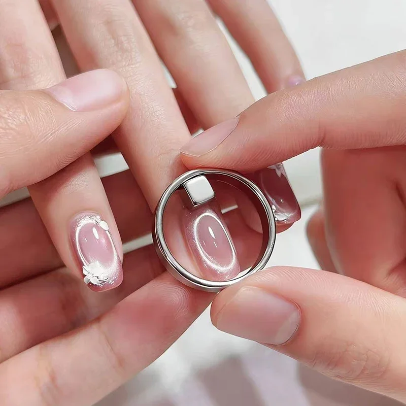 새로운 원형 캣아이 네일 아트 블랙홀 자석 강력 네일 아트 젤 폴리쉬 가이드 도구 DIY 마그네틱 네일 헬퍼 매니큐어 디자인