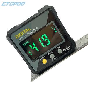 ETOPOO 디지털 전자 레벨 디지털 각도 Fnder 4*90 °   목공용 자기 경사계 각도기 정밀 레벨 박스
