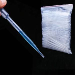 50pcs 졸업생용 피펫 드로퍼 투명 일회용 멸균 전사 피펫 실험 용품 실험실용 에센셜 오일 피펫
