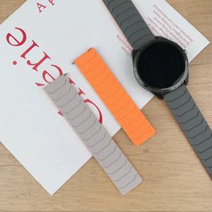 삼성 갤럭시 워치 7 6 5 4 클래식 5프로 액티브용 18mm 20mm 22mm 마그네틱 스트랩, 화웨이 워치 5 GT5 프로 46mm용 실리콘 밴드