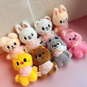 새로운 스트레이 키즈 빕스 시리즈 플러시 인형 아크릴 키체인 SKZOO Dwaekki 카와이 남자친구와 여자친구를 위한 선물