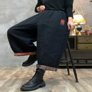 두꺼운 겨울 캐주얼 다용도 스트레이트 레그 코튼 패딩 팬츠 여성용 큰 사이즈 패셔너블 아우터웨어 바스티드 의류