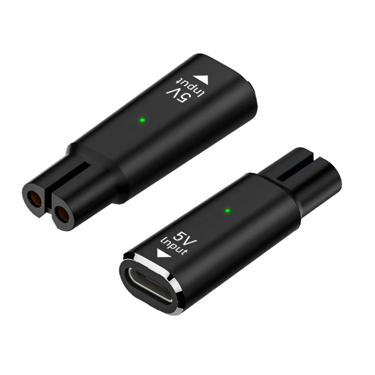 필립스 원 블레이드 QP2724 QP2834 QP4530 QP1924 휴대용 타입-C 면도기와 호환되는 5V 타입-C 면도기 어댑터 충전기 변환기
