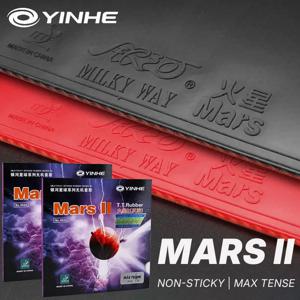 YINHE MARS 2 탁구 러버 ITTF 비접착 승인된 핑퐁 러버 탑시트, 루프 드라이빙용 프리튜닝 케이크 스펀지 포함