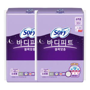 쏘피 바디피트 볼록맞춤 슈퍼롱 20P    x2