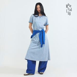 (현대홈쇼핑)머티리얼랩 26SS 피그먼트 가먼트다잉 롱 원피스