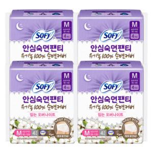 쏘피 안심숙면팬티 유기농 M 4P x 4개