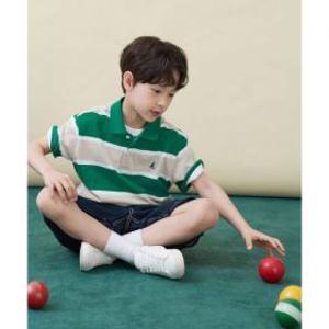 빈폴 키즈 빈폴 BEANPOLE KIDS 빅 멀티 스트라이프 칼라 티셔츠 - 그린 (BI6342U09M)
