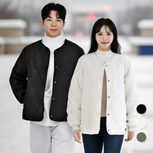 물결패턴누빔점퍼 남녀공용 오버핏 물결패턴누빔점퍼