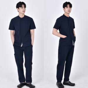 제전가공 시크릿 앞지퍼 남자 상하세트 스크럽복 정전기방지 간호복 수술복 물리치료사복 세트할인적용