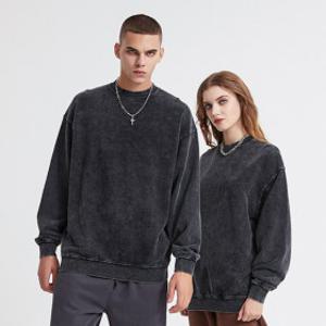 남자 코튼 오버핏 피그먼트 맨투맨 빅사이즈 긴팔티 M~5XL