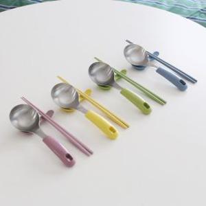 컬러핏 마라탕 라면 수저 세트 4color 미니국자 젓가락 받침