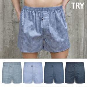 TRY 신규 순면 주자 트렁크 4종세트 데일리 남성 팬티