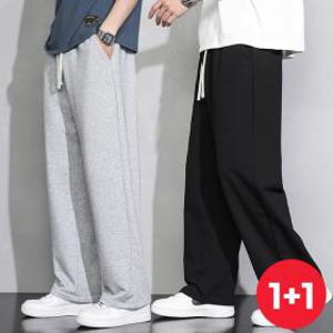 1+1 스타일아유 남자 트레이닝바지 츄리닝바지 컴포트 봄 여름 면 긴바지 LP1027