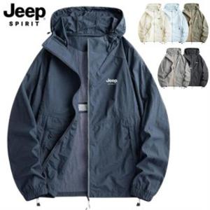 초특혜/빠른배송/ 지프 JEEP SPIRIT 남녀공용 윈드브레이커 바람막이 캠핑패션 자켓 집업 후드 방풍 방수
