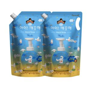 아이깨끗해X시나모롤 핸드워시 순향 리필 1.8L 2개