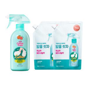 온더바디 코튼풋 발을씻자 풋샴푸 자몽 510ml+자몽향 리필 500ml 2개