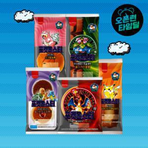 (포켓몬대란) 삼립 Since1996 포켓몬 띠부씰빵 5종 12봉 (이상해꽃/리자몽/야도란/피카츄/파이리/꼬부기)
