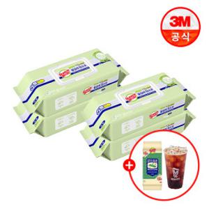 (카드최종1.9만) 3M 대형 베이직 물걸레청소포 더블액션30매X4팩+ PET정전기 청소포 22매 +메가커피