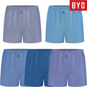 BYC 남성 고급 순면 트렁크팬티 5종세트 MCG5023
