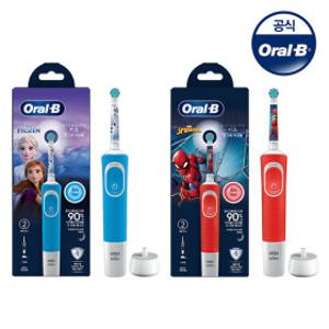 (현대Hmall)Oral-B 오랄비 어린이용 전동칫솔 D100k (겨울왕국/스파이더맨)