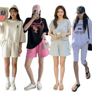여성 의류 트레이닝 세트 모음전 빅사이즈 루즈핏 운동복 츄리닝 홈웨어 여자 봄 여름 가을 겨울 선물 증정