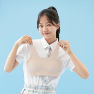 쿠프 주니어 브라 2단계 하이틴 여아 초등 중학생브라 어린이 학생 속옷 심리스 브래지어 노와이어 스포츠