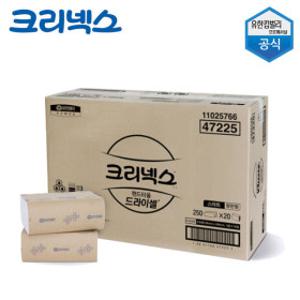 유한킴벌리 드라이셀 스마트 핸드 타올 5000매 멀티폴드 업소용 대용량 종이 페이퍼 타월 손 티슈 47225