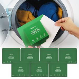 비긴에코 안심세탁 이염방지시트 30매입 7박스 (총 210매) 색깔 구분없이 한번 세탁 / 물빠짐방지