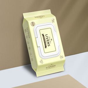 리벤스 오리지널 플러스 도톰한 저자극 아기물티슈 엠보싱 캡형 100매 10팩