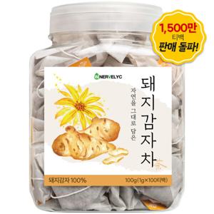 돼지감자차 100티백 1500만 티백 판매 돌파 친환경 필터