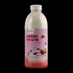 (산지직송) 마시치요 무첨가 수제 딸기요거트 1000ml 1개 / 다올목장 1등급 원유 당일생산