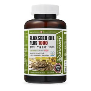 플랙시드 오일 플러스 1000mg 180캡슐 6개월분 식물성 오메가3 지방산 플렉씨드 리놀렌산