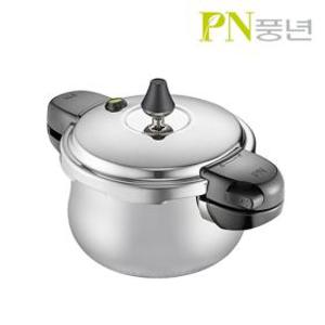 (NS홈쇼핑)풍년압력밥솥 스테인레스 통5중 압력솥 하이클래드 파이브IH 6인용/ 인덕션 겸용 바닥 딤플...