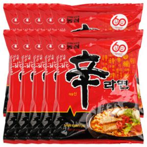 매운라면 농심 신라면 120g 10개