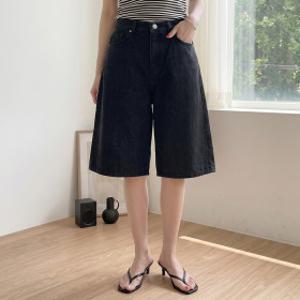 마켓 S-3XL 빅사이즈 여성 면 반바지 숏/기본 5부 7부 핀턱 와이드 버뮤다팬츠 봄 여름 가을