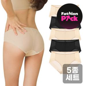(24+4%쿠폰)(5매세트) 비비안 외 여성 노라인 햄팬티 / 심리스 여자 팬티 면스판 모달
