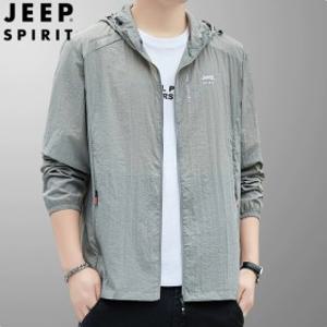 JEEP SPIRIT 바람막이 점퍼 아우터 남성 상의 스포츠 래쉬가드  자외선 차단복UPF50+