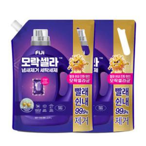 피지 모락셀라 액체세제 2.3L 리필 코튼향 2개
