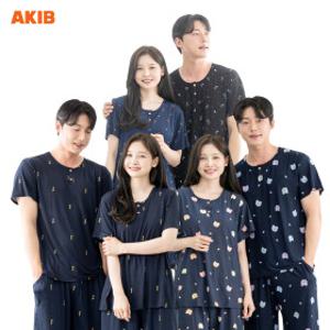 아킵 냉감 반팔세트 홈웨어 여름잠옷 시원한 아이스 파자마 수면바지 3+1
