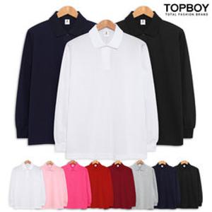 [탑보이] 남녀공용 PK T/C 긴팔카라티 (AB033)