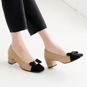 [아나이스] 풀스킨 리본장식 펌프스 5cm [무료배송]