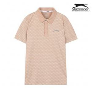 여성 깃발패턴 카라 티셔츠 (베이지) S22WK7320-BE