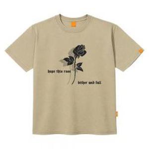 엘라모 블랙로즈 반팔 티셔츠 남녀공용 빅사이즈 S~4XL