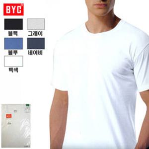 BYC남녀공용반팔라운드순면티셔츠1매BOT8151/50/58/59