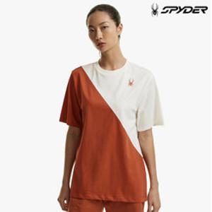 [스파이더] 공용 컬러블록 티셔츠 SPHMCNRS302UDRD