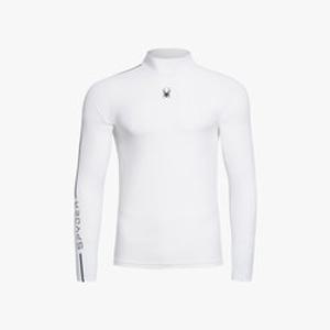 [스파이더] 남성 프로웹 하이넥 컴프레션 티셔츠 SPHPCNCL241MWHT